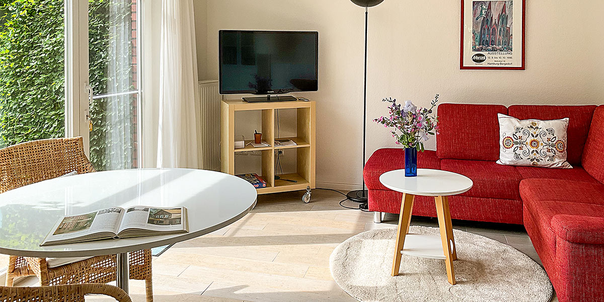 Ferienhaus Wietzendorf Wohnzimmer mit Essbereich