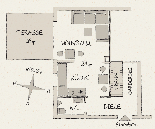 Ferienhaus Bergmann Erdgeschoss