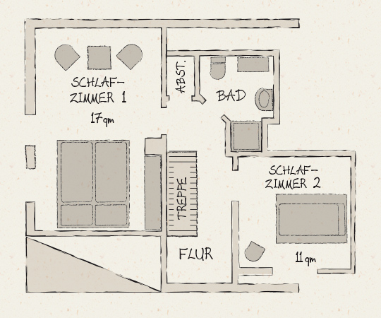 Ferienhaus Bergmann erste Etage